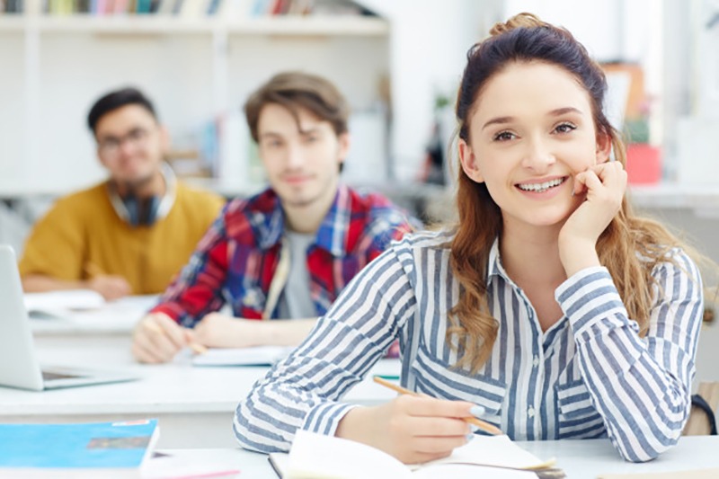 Alunos em sala de aula